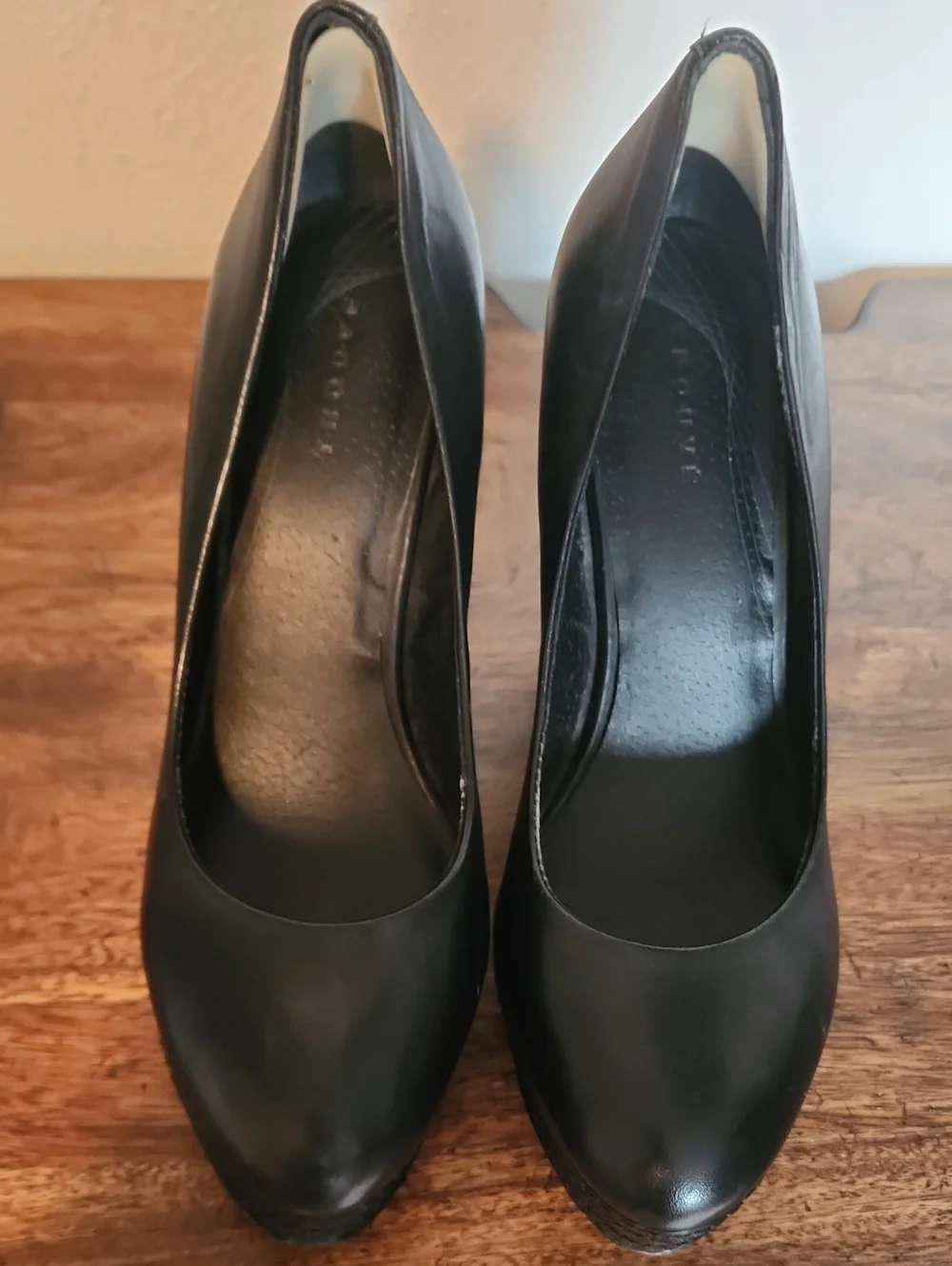 Women'sTrouve Black Platform Block Heel Pumps Sz 9